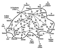 Swiss Railroad Map